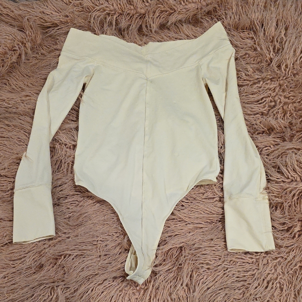 Intimately Free People Cream Bodysuit
